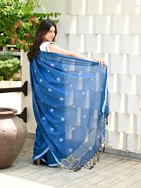 Trendy Cotton Saree with Blouse for Women-thumb2