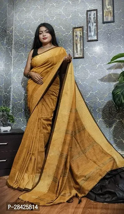 : Daily Wear Blend khadai Cotton Saree For Womens