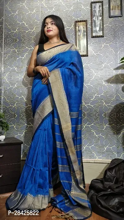 : Daily Wear Blend khadai Cotton Saree For Womens