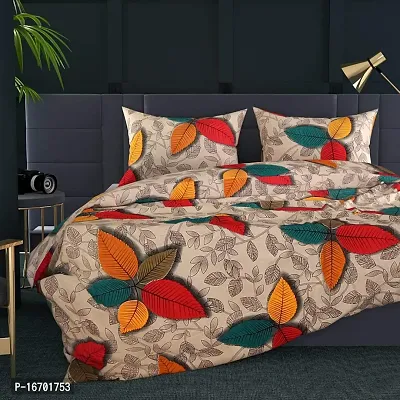 Shivaan Home Furnishing 160 TC 100% Cotton Double Bedsheet with 2 Pillow Covers, Size 90 by 90 Printed Set 1+2-thumb2