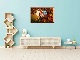 Sahaj Decor 48 cm Jai krishna radha painting poster size77x48 Self Adhesive Sticker Pack of 1-thumb3