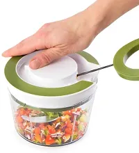 Kitchen Tools ndash; Manual 2 in 1 Handy Smart Chopper for Vegetable Fruits Nuts Onions Chopper Blender Mixer Food Processor-thumb3