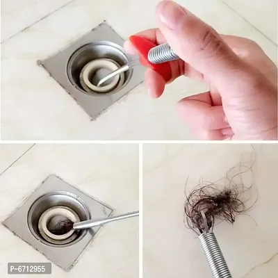 Stainless Steel Hair Catching Drain Cleaner Wire Spring-thumb3