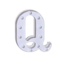 Luxaar Letter Sign Light For Luxury Style Decorative Birthday Wedding Party Home Decor Light Up (Q)-thumb1