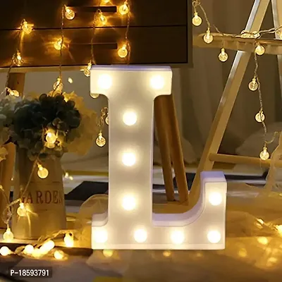 Luxaar Letter Sign Light For Luxury Style Decorative Birthday Wedding Party Home Decor Light Up (L)