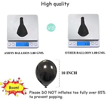 Luxaar Pack Of 50 Black,Golden and White Latex Balloon For Balloons For Decoration / Birthday Balloons Decorations Items Set-thumb4