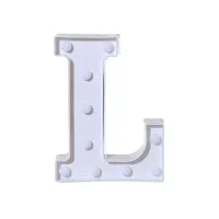 Luxaar Letter Sign Light For Luxury Style Decorative Birthday Wedding Party Home Decor Light Up (L)-thumb1