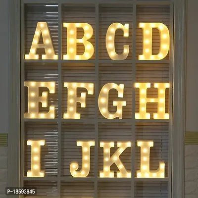 Luxaar Letter Sign Light For Luxury Style Decorative Birthday Wedding Party Home Decor Light Up (Q)-thumb4