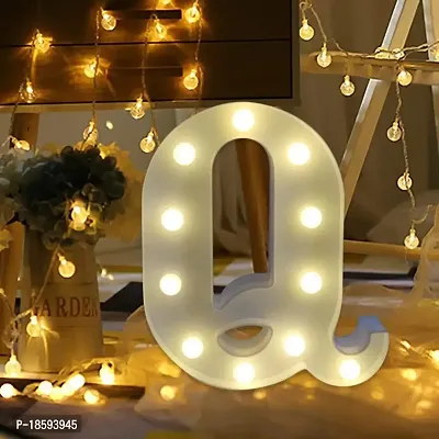 Luxaar Letter Sign Light For Luxury Style Decorative Birthday Wedding Party Home Decor Light Up (Q)