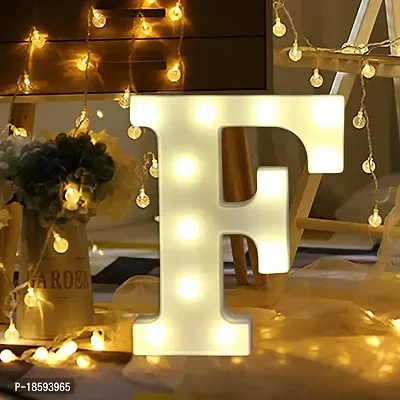 Luxaar Letter Sign Light For Luxury Style Decorative Birthday Wedding Party Home Decor Light Up (F)