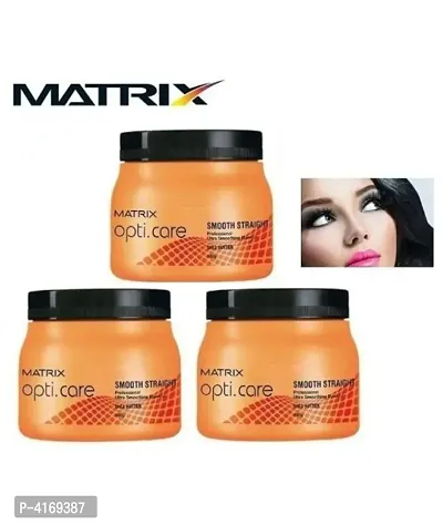Matrix Opticare Hair Spa Ultra Smoothing Hair Mask Cream 490 gm Pack Of 3-thumb0