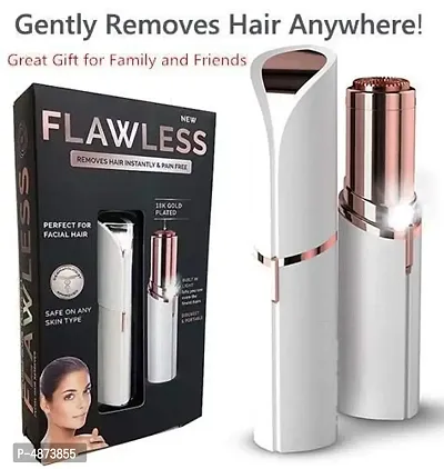 Flawless White Plastic Finishing Touch Painless Hair Remover-thumb0