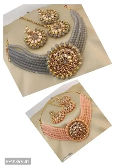 Elegant Alloy Jewellery Set for Women Pack Of 2-thumb0