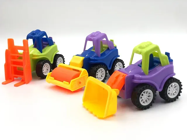 Friction Powered Toy Truck Set for Kids Set of 3