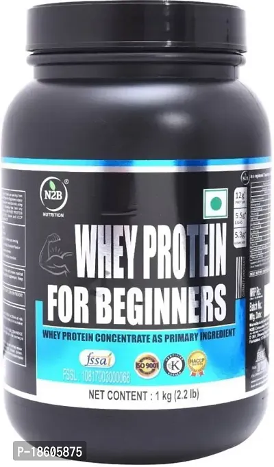 N2B Beginner Protein Supplement With 40% Whey Protein (1 Kg, Chocolate)