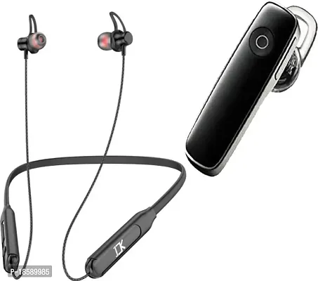 N2B Magnet Neckband  K1 Pack Of 2 Bluetooth Bluetooth Headsetnbsp;nbsp;(Black, In The Ear)