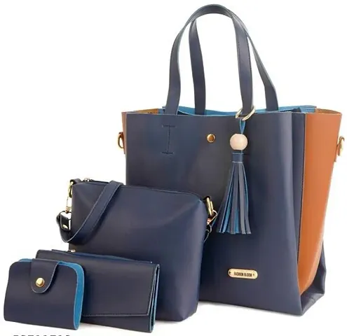 Elegant PU Women Handbags (Pack Of 4)