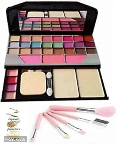 Womens And Girls TYA 6155 Multicolour Makeup Kit with 5 Pink Makeup Brushes Set  Pack of 6