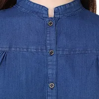 GSAMALL Women's Shirt (GSA-B-D-FLSB-D-M_M, Blue, Medium)-thumb3