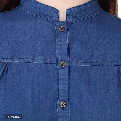 GSAMALL Women's Shirt (GSA-B-D-FLSB-D-M_M, Blue, Medium)-thumb4