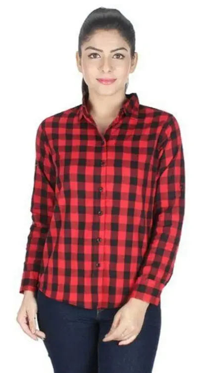 Classic Cotton Checked Shirt For Women