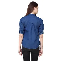 GSAMALL Women's Shirt (GSA-B-D-FLSB-D-M_M, Blue, Medium)-thumb1