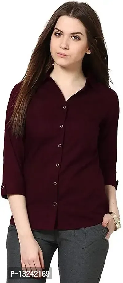 Leriya Fashion Women's Corduroy Button Down Pocket Shirts Casual Long Sleeve Oversized Blouses Tops-thumb0