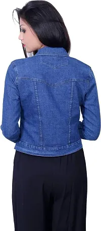 Rafflesia Tolpis Women Denim Jacket (Blue_Medium)-thumb3