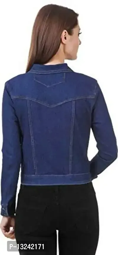 GSAMALL Women's Denim Jacket.(GSA-F.S-DP-JCKET_Blue_Large)-thumb3