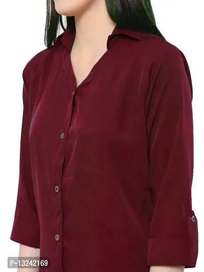 Leriya Fashion Women's Corduroy Button Down Pocket Shirts Casual Long Sleeve Oversized Blouses Tops-thumb4
