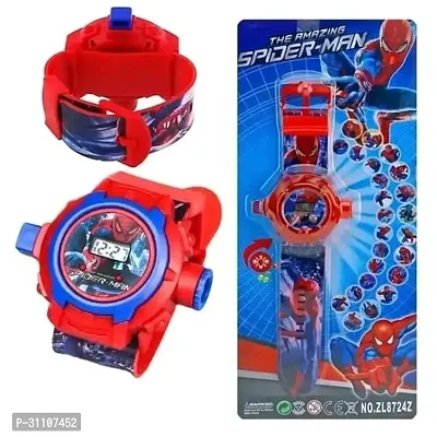 Led Digital Watch with Music Tune and Face Cover Spiderman-thumb0