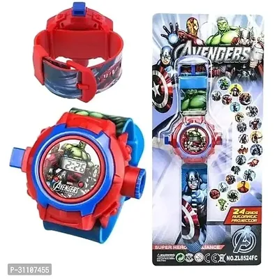 Led Digital Watch with Music Tune and Face Cover Avengers-thumb0