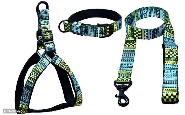 Dog Harness Combo NoPull and Soft Padded Chest Size Adjustable Dog Harness And Leash