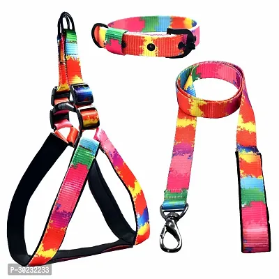 Dog Harness Combo NoPull and Soft Padded Chest Size Adjustable Dog Harness And Leash