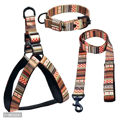 Dog Harness Combo NoPull and Soft Padded Chest Size Adjustable Dog Harness And Leash