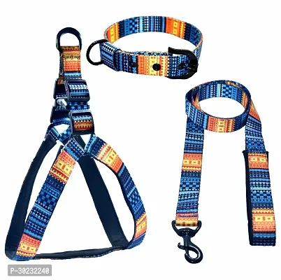 Dog Harness Combo NoPull and Soft Padded Chest Size Adjustable Dog Harness And Leash