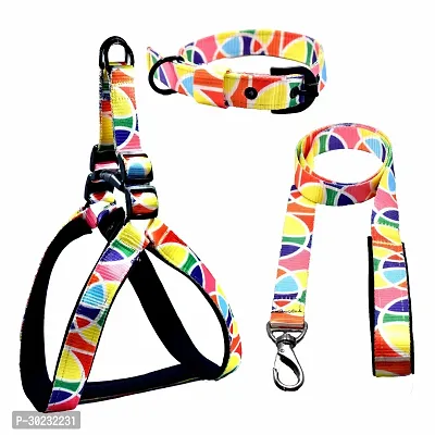 Dog Harness Combo NoPull and Soft Padded Chest Size Adjustable Dog Harness And Leash