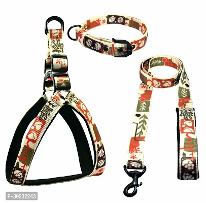 Dog Harness Combo NoPull and Soft Padded Chest Size Adjustable Dog Harness And Leash-thumb0