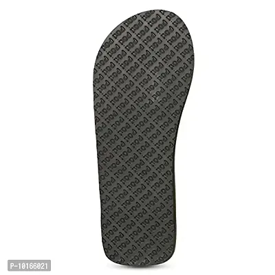 XOD KIDS Slippers For Women's EVA Flip Flop For Women's - OLIVE/BLACK, 6UK-thumb2