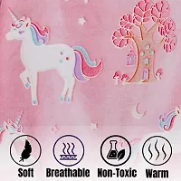Super Soft and Cozy Cute Baby Blanket with Glow in Dark Kids Blanket for Boys  Girls- Unicorn-thumb3