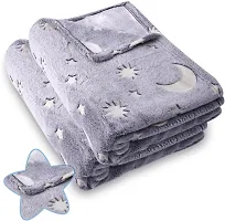Super Soft and Cozy Cute Baby Blanket with Glow in Dark Kids Blanket for Boys  Girls-thumb3