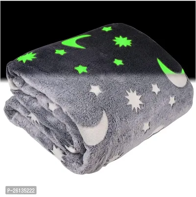 Super Soft and Cozy Cute Baby Blanket with Glow in Dark Kids Blanket for Boys  Girls-thumb2