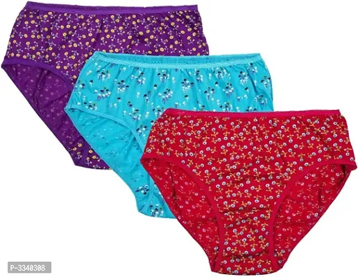 Cotton Printed Basic Briefs Pack Of 3