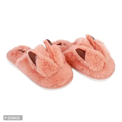 Mocy Cat Ear Design Slippers For Baby Kids-Peach-thumb3