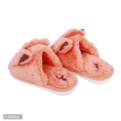 Mocy Cat Ear Design Slippers For Baby Kids-Peach-thumb5