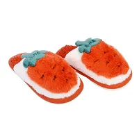 Mocy Fruit Designer Slippers For Baby Kids-Orange  White-thumb2