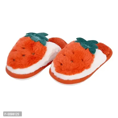 Mocy Fruit Designer Slippers For Baby Kids-Orange  White-thumb5