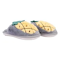 Mocy Pinapple Design Slippers For Baby Kids-Grey  Yellow-thumb1