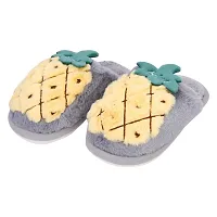 Mocy Pinapple Design Slippers For Baby Kids-Grey  Yellow-thumb4