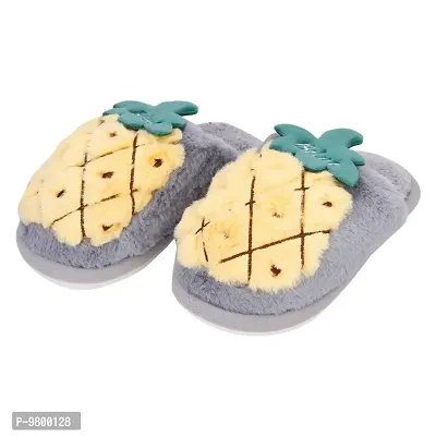 Mocy Pinapple Design Slippers For Baby Kids-Grey  Yellow-thumb5